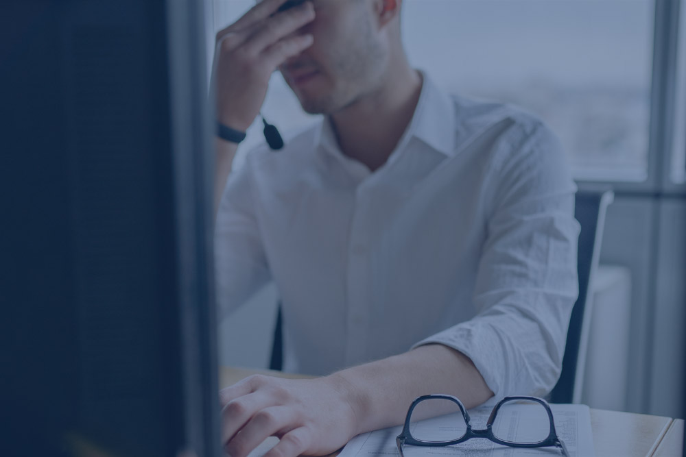 Man on computer