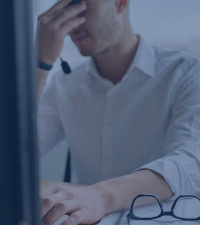 Man on computer