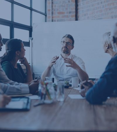 People in a meeting